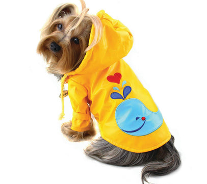 Splashing Whale Raincoat With Cotton Lining