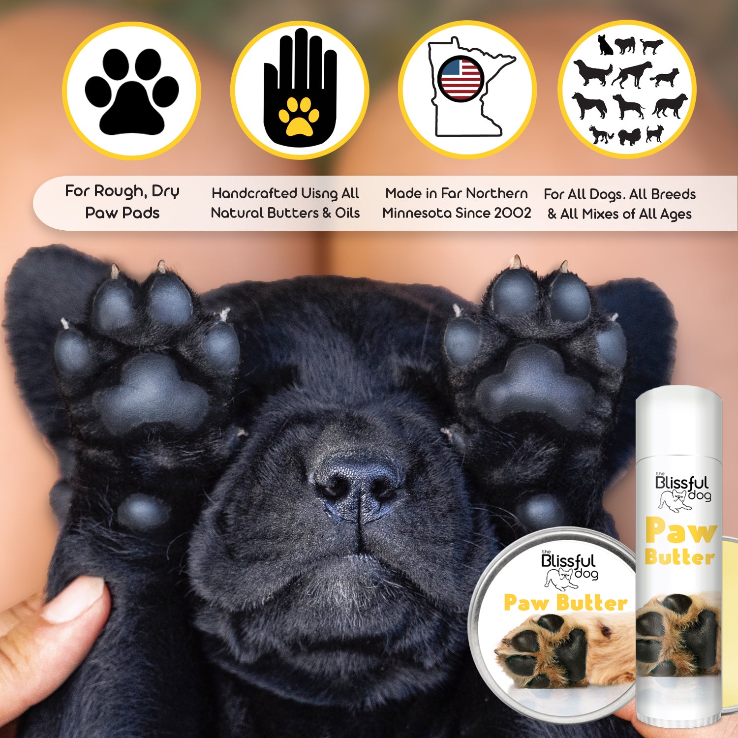 Paw Butter for Rough, Dry Dog Paws