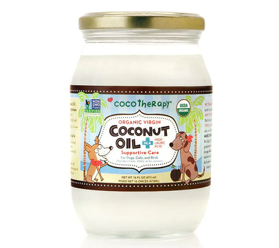 Virgin Coconut Oil - USDA Certified Organic Coconut Oil for dogs, cats, & birds