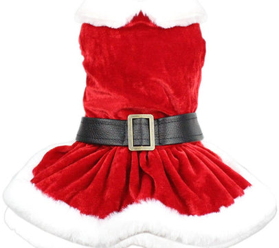 Mrs Claus Suede Dress