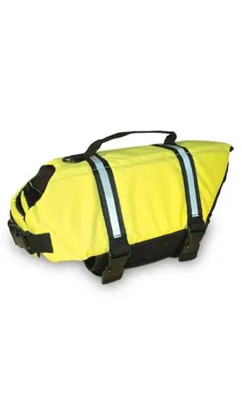 Paws Aboard Neon Yellow Dog Life Jacket (Fido Pet)