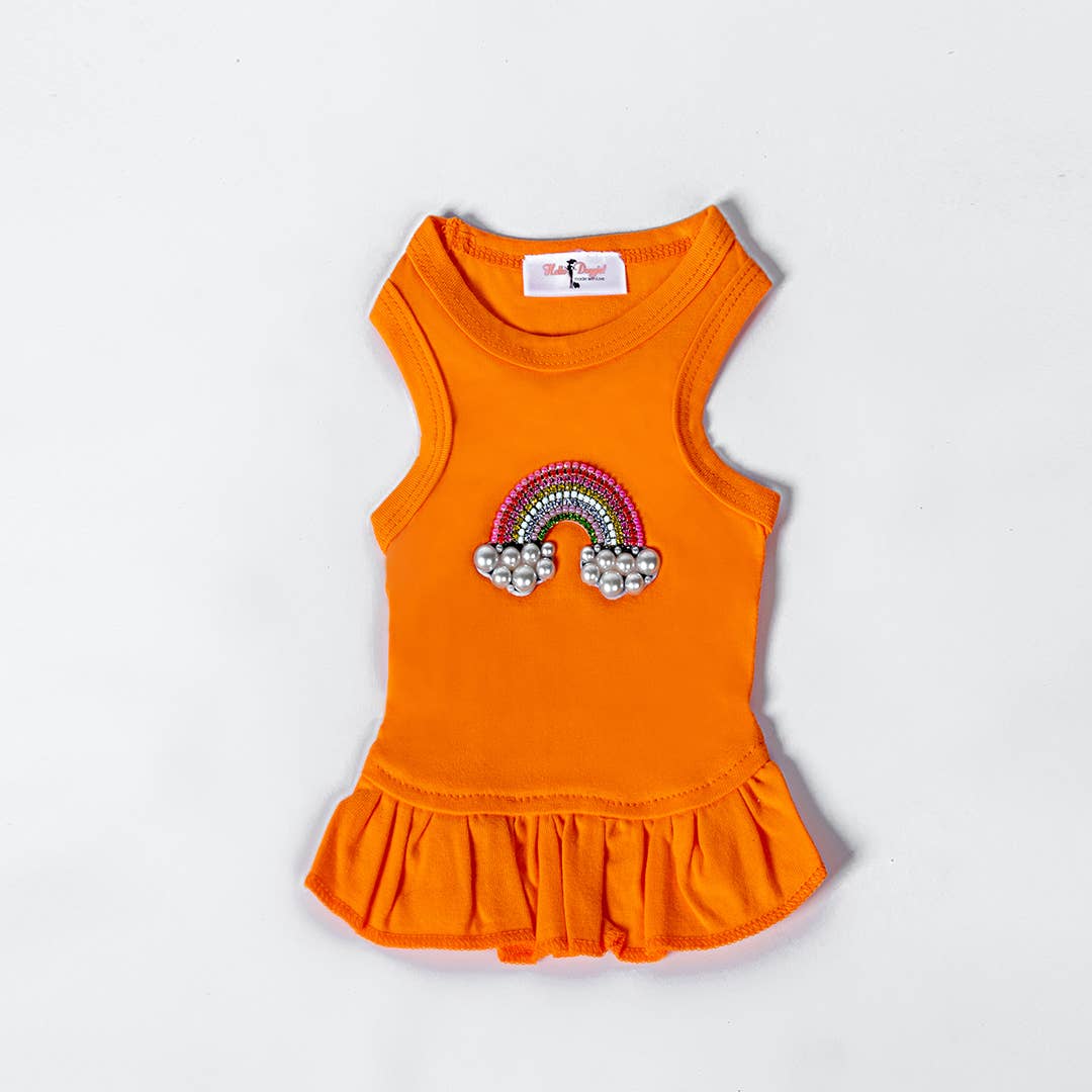 Hello Doggie Rainbow Dog Dress