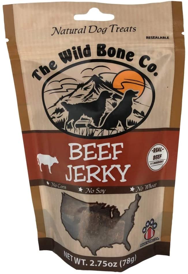 Wild Bone Company Beef Jerky Natural Dog Treats