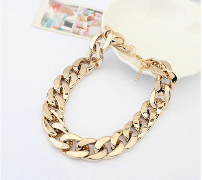 Thick Gold Chain Pets Safety Collar (Adjustable Length)