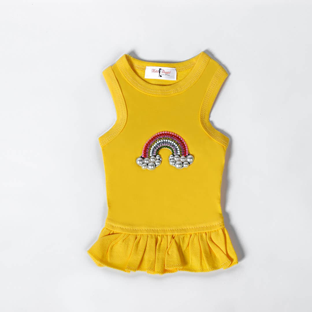 Hello Doggie Rainbow Dog Dress