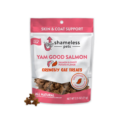 Shameless Pets - Yam Good Salmon Crunchy Cat Treats