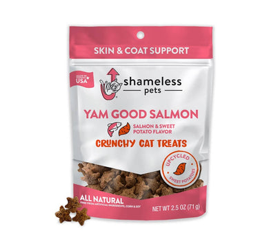 Shameless Pets - Yam Good Salmon Crunchy Cat Treats