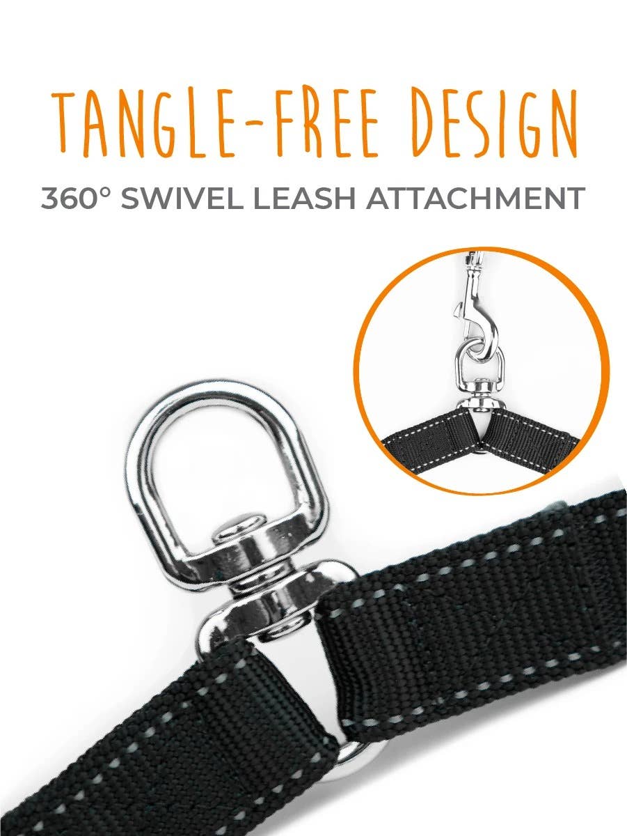 Double Dog Leash - Rope Handle