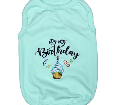 Birthday Boy Dog Tank by Parisian Pet - Blue