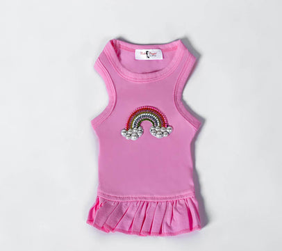 Hello Doggie Rainbow Dog Dress