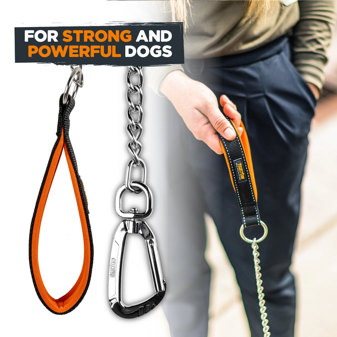 Mighty Paw Chain Dog Leash - 6ft