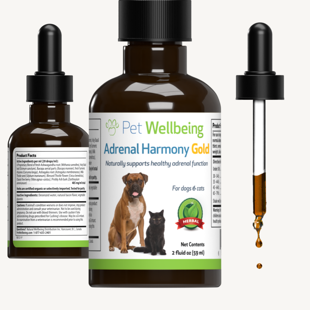 Pet Wellbeing - Adrenal Harmony Gold - for Dog Cushing's