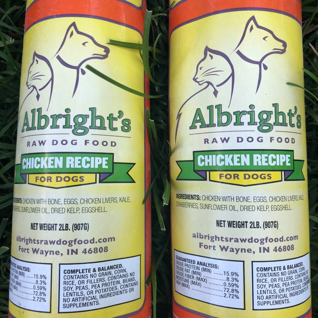 Albright's Raw Chicken Dog Food