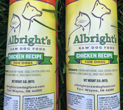 Albright's Raw Chicken Dog Food