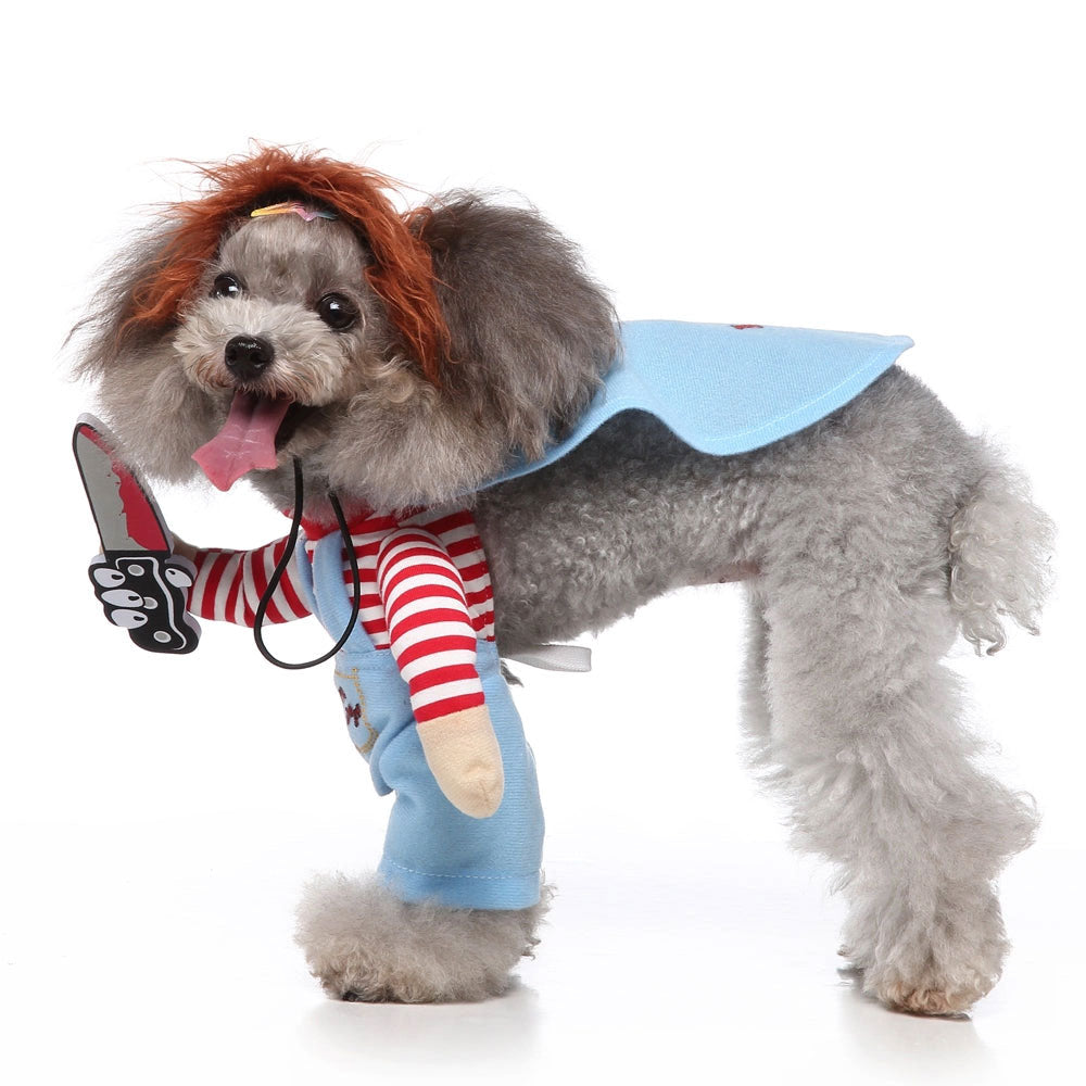 Creepy Kid Halloween Dog Suit