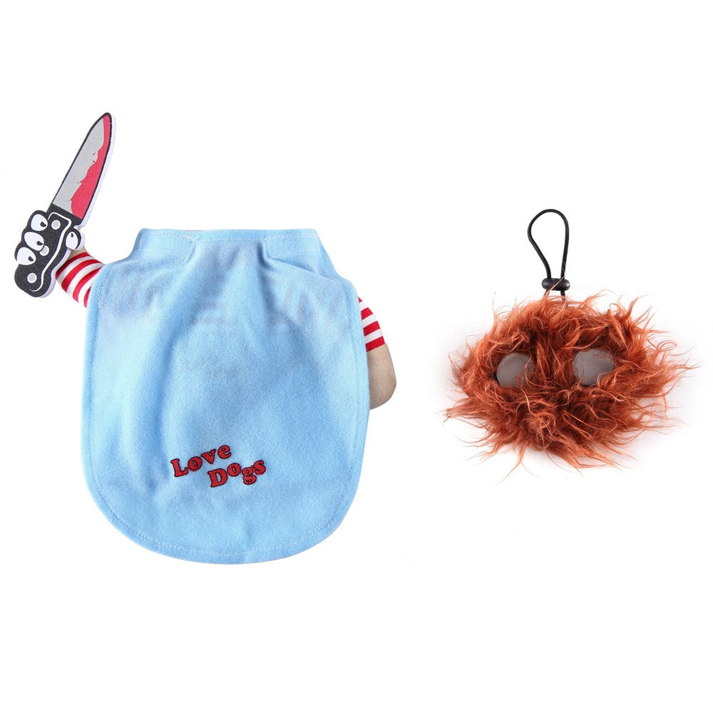 Creepy Kid Halloween Dog Suit