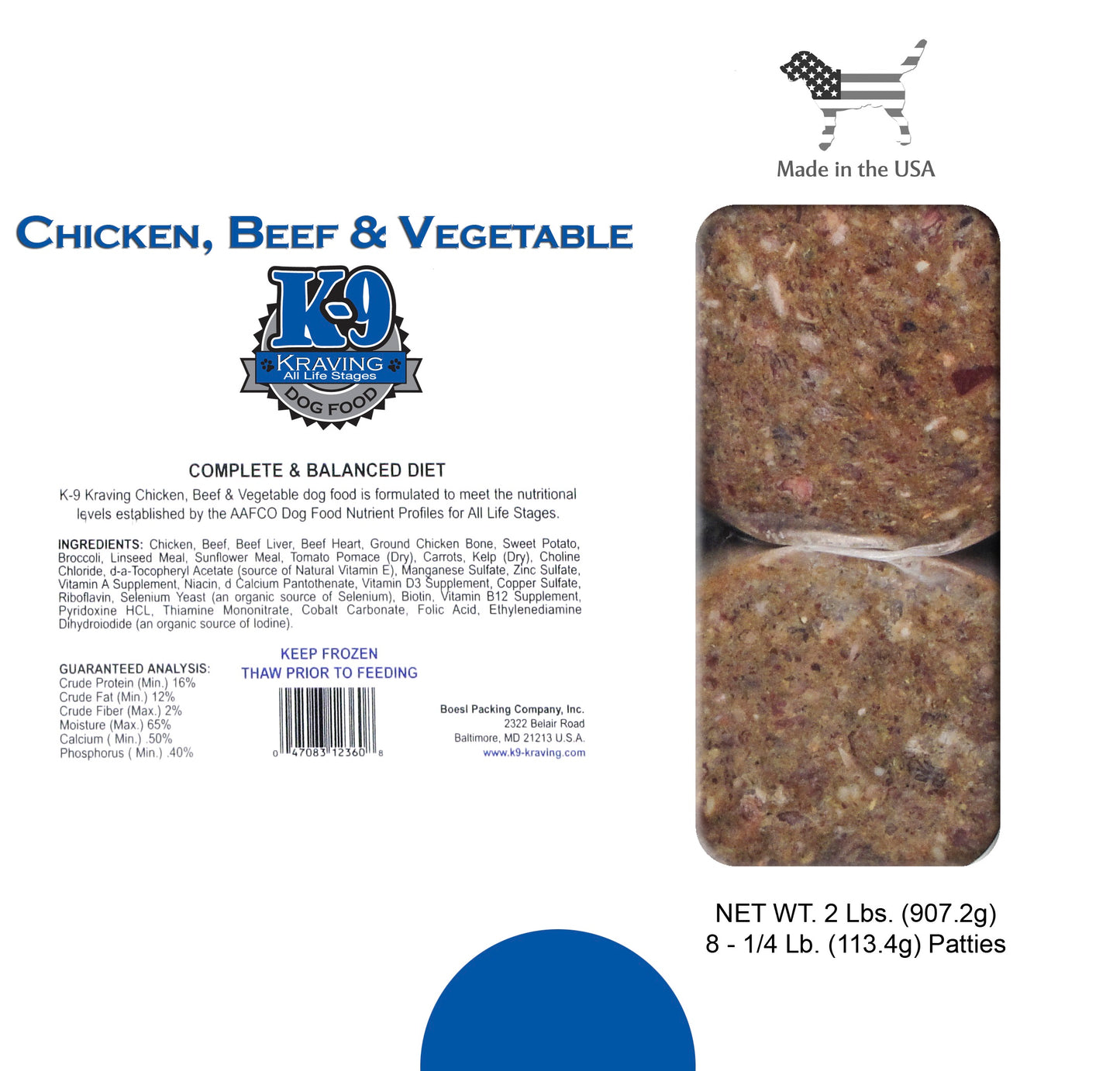 K-9 Kraving Chicken, Beef & Vegetable
