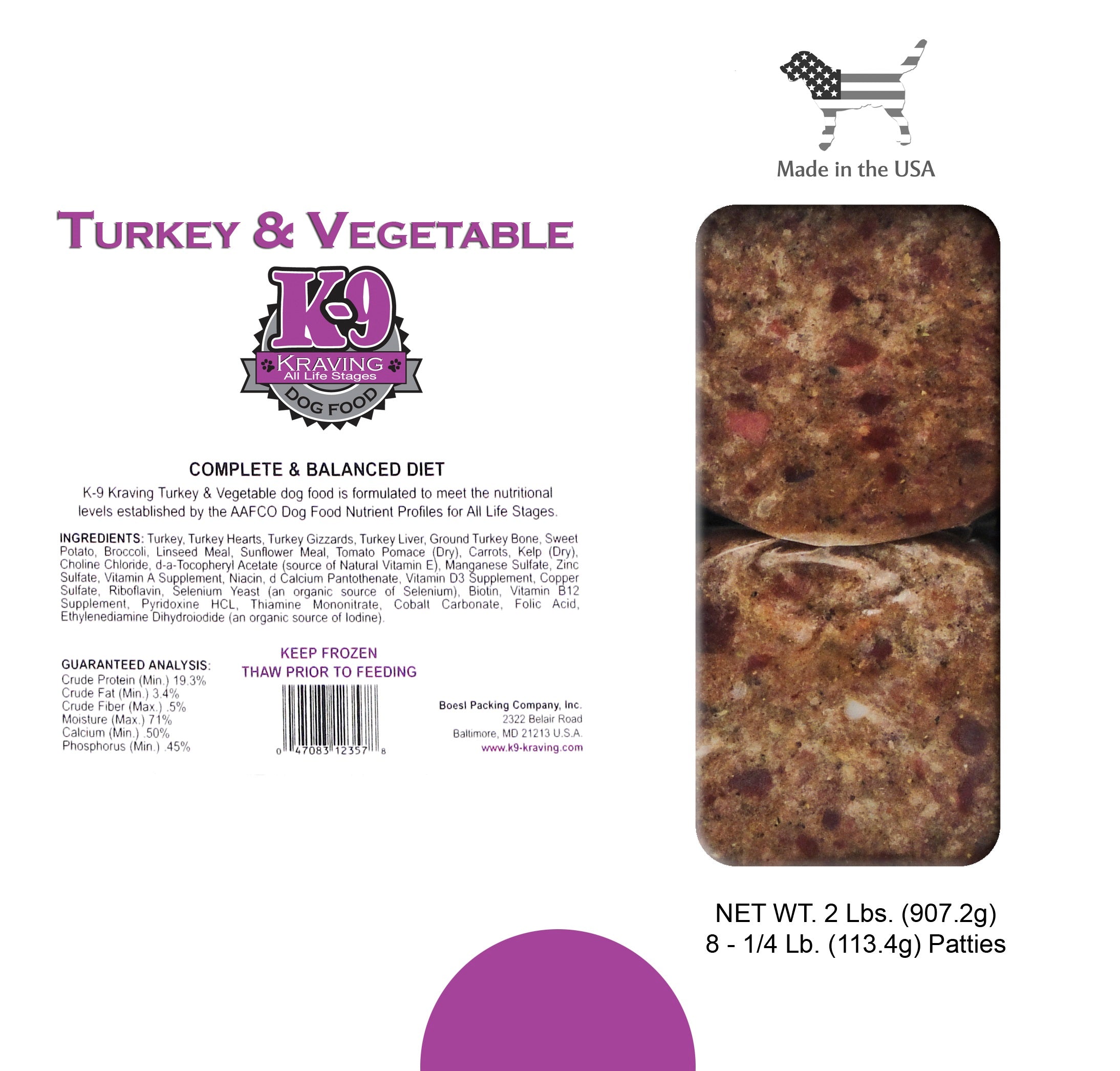 K-9 Kraving Turkey & Vegetable