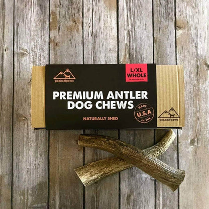 Peaks N Paws Whole Antler Dog Chews - Large
