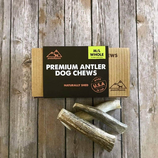 Peaks N Paws Whole Antler Dog Chews - Medium