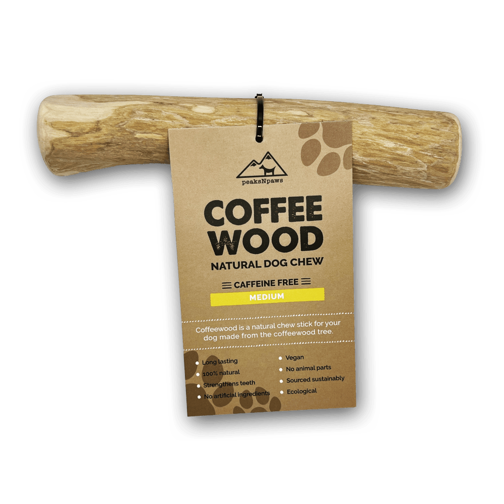 Peaks N Paws Coffee Wood Dog Chew for Dogs - Medium