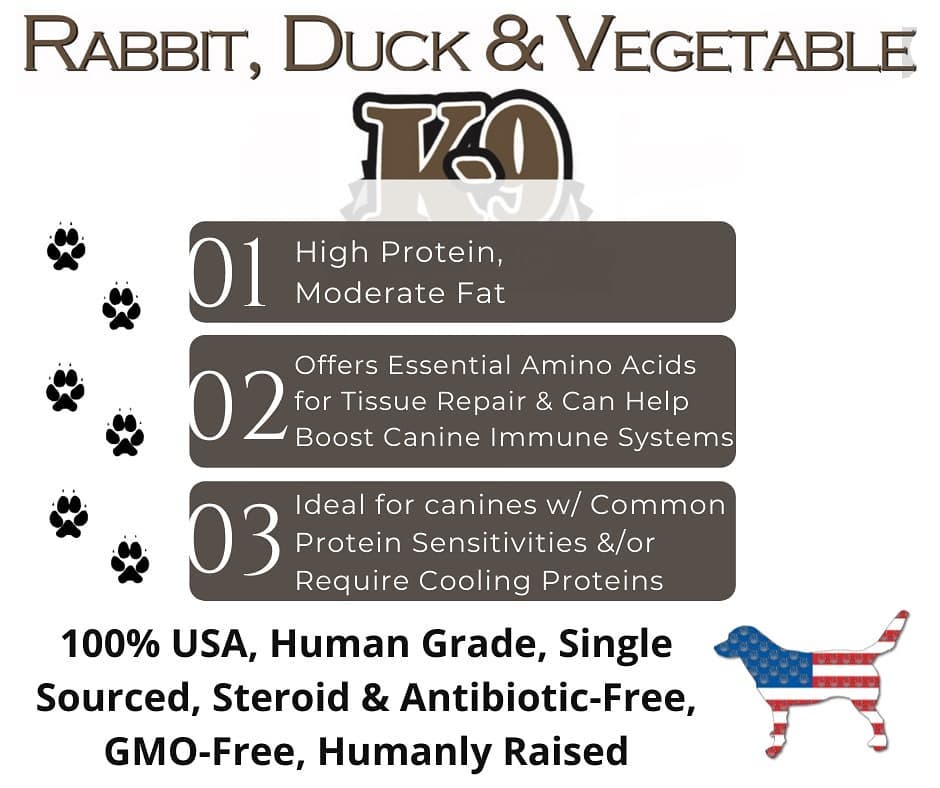 K-9 Kraving Rabbit, Duck & Vegetable