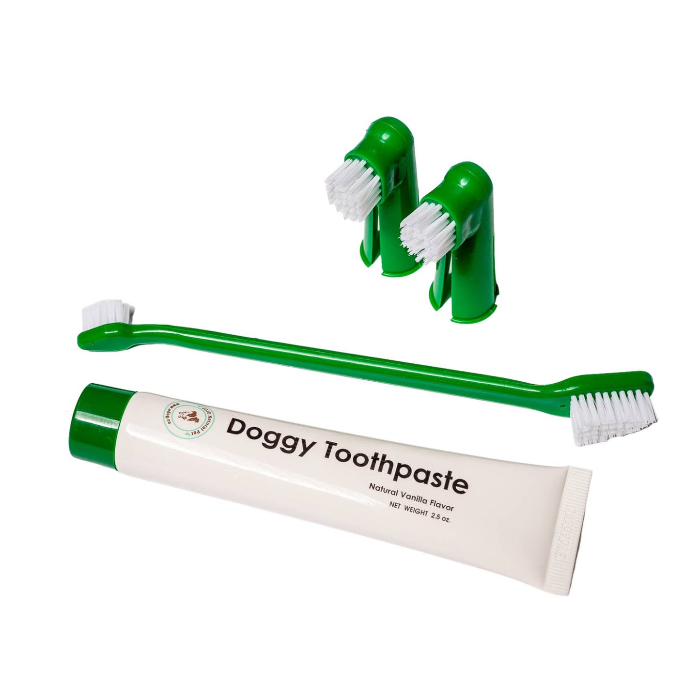 Jojo Modern Pets - 4-Piece Dog Dental Care Kit with All-Natural Toothpaste