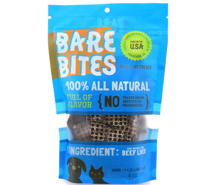 Bare Bites Beef Liver Treats Pouch