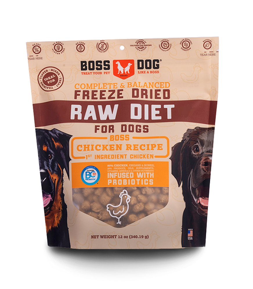 Boss Dog Freeze Dried Raw Diet For Dogs - Chicken