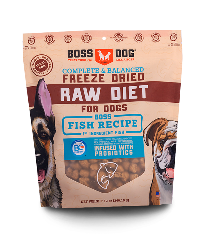 Boss Dog Freeze Dried Raw Diet For Dogs - Fish
