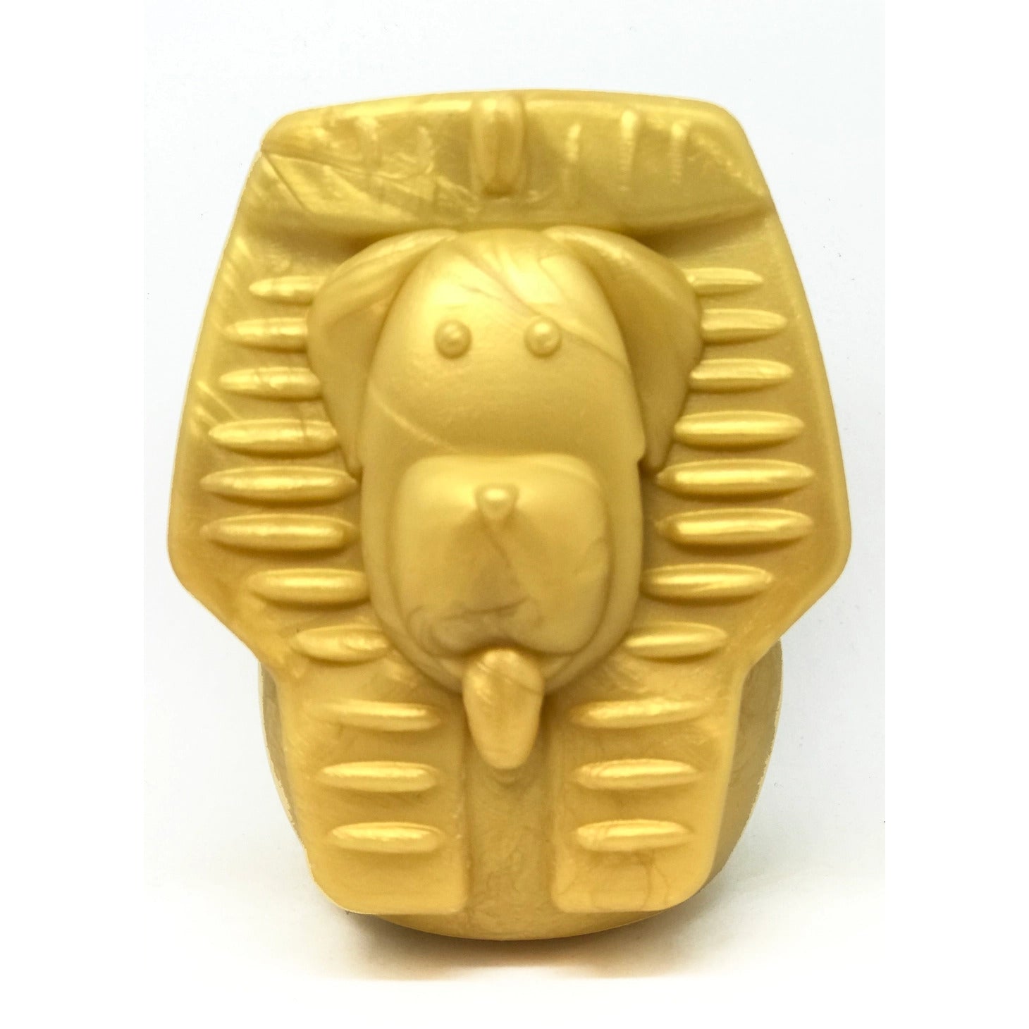Doggie Pharaoh Durable Chew Toy & Treat Dispenser - Gold