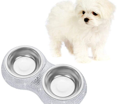 Rhinestones Pet bowl