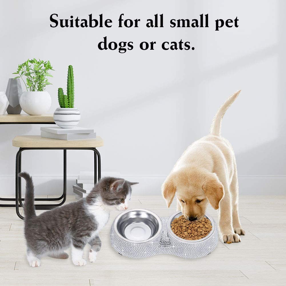 Rhinestones Pet bowl
