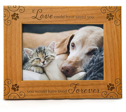 Pet Memorial Picture Frame | Fits 5x7 Horizontal Portrait