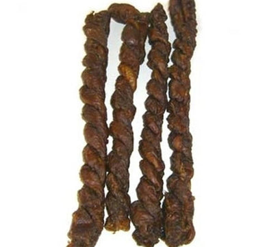 Willy's Wags Natural Pet Treats - Lamb Weasand Gullet Twist