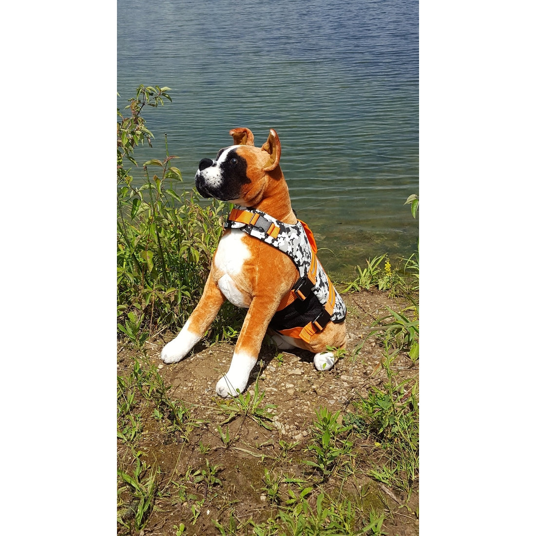 Paws Aboard Camo Black/White Neoprene Pet Life Vest (Fido Pet)