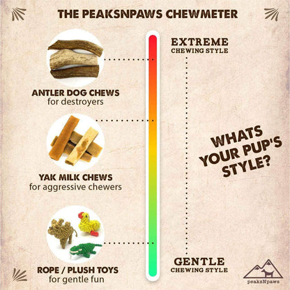 Peaks N Paws Whole Antler Dog Chews - Large