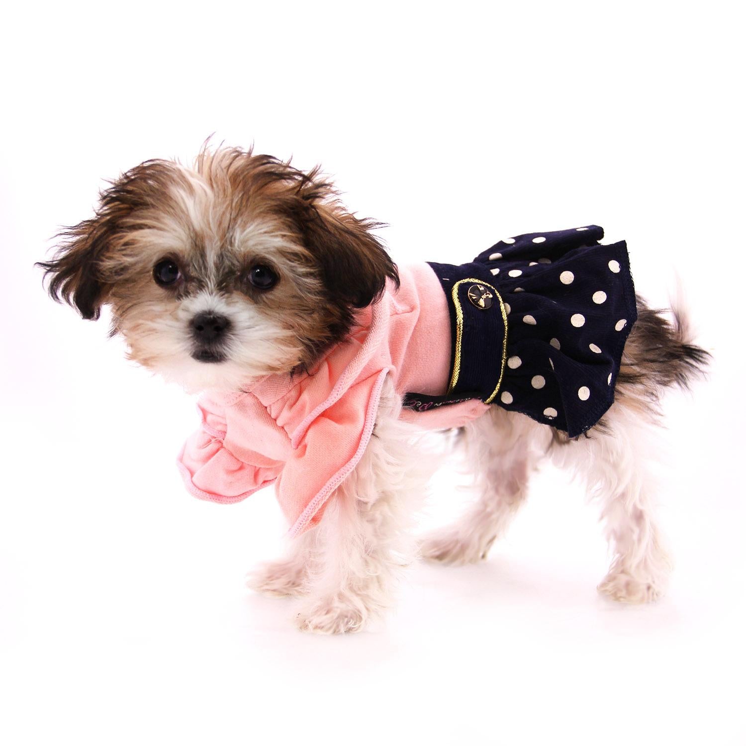 Parisian Pet Nautical Dog Dress - Pink