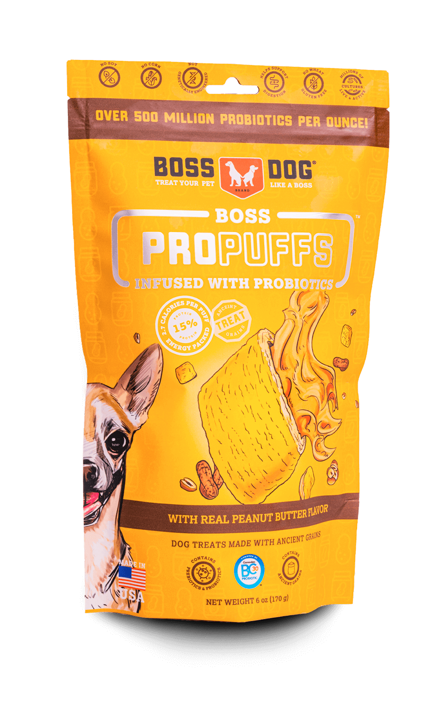 Boss Dog Boss ProPuffs - Peanut Butter