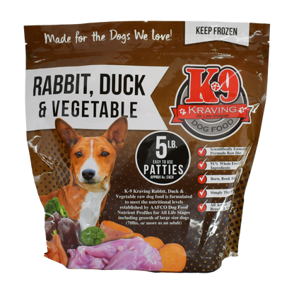 K-9 Kraving Rabbit, Duck &amp; Vegetable