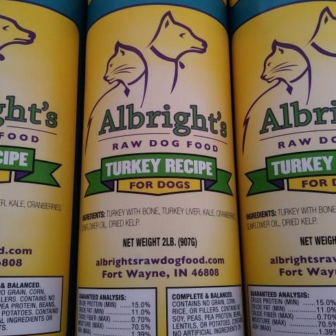Albright’s Raw Turkey Dog Food