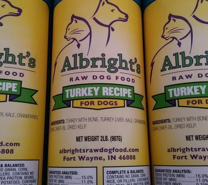 Albright’s Raw Turkey Dog Food