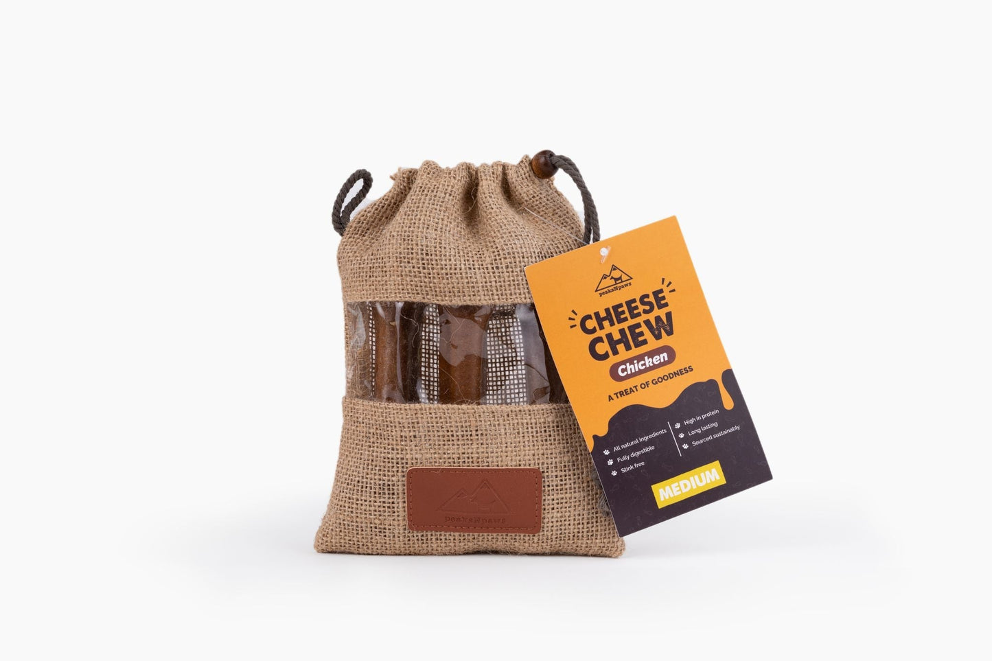 Peaks N Paws Cheese Chews - Chicken